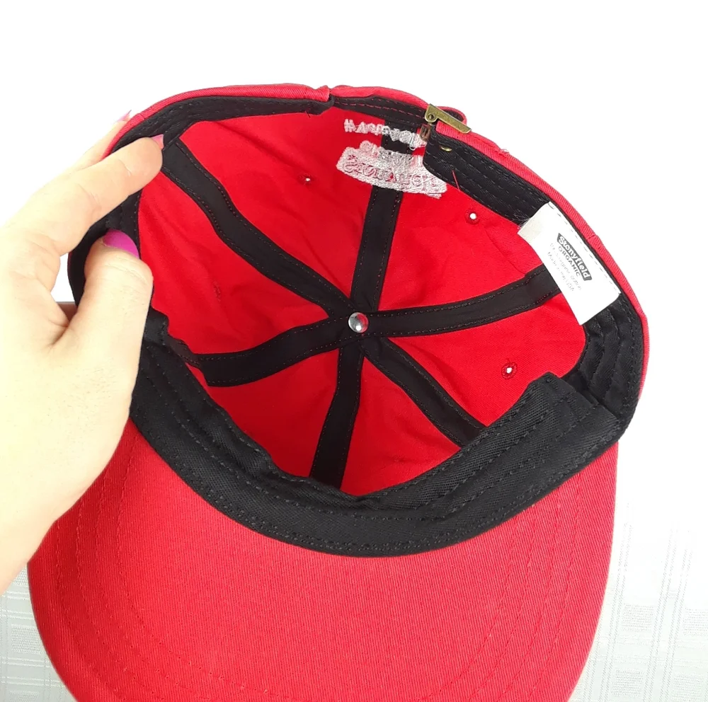 Hat Make Earth Cool Again Stonyfield Mens Womens Visor Cotton Hat Adjustable Red
